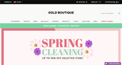 Desktop Screenshot of goldboutique.com