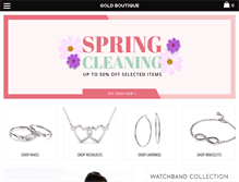 Tablet Screenshot of goldboutique.com